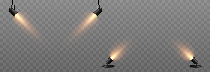 Vector Light Source Vector Set Of Light Source Light From A Spotlight Studio Studio ...