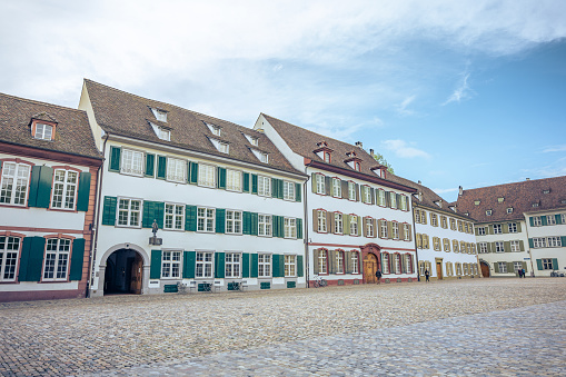 historic buildings at the old town of Schlitz - Germany