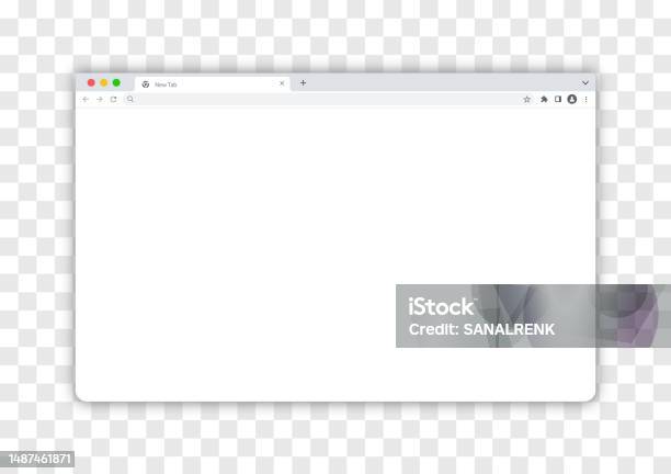 Web Browser Window Template User Interface Mockup Light Design Modern ...