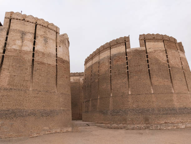Front view of Naukot Fort, a historical site in Sindh, Pakistan, image photo stock photo