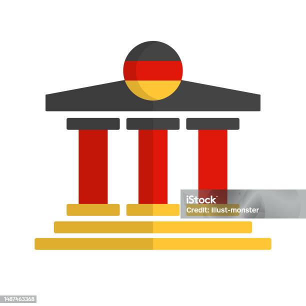 도이체방크 아이콘입니다 독일 은행 벡터 국가-지리적 지역에 대한 스톡 벡터 아트 및 기타 이미지 - 국가-지리적 지역, 법, 기