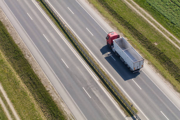 istock aerial view of the highway. 1487463387