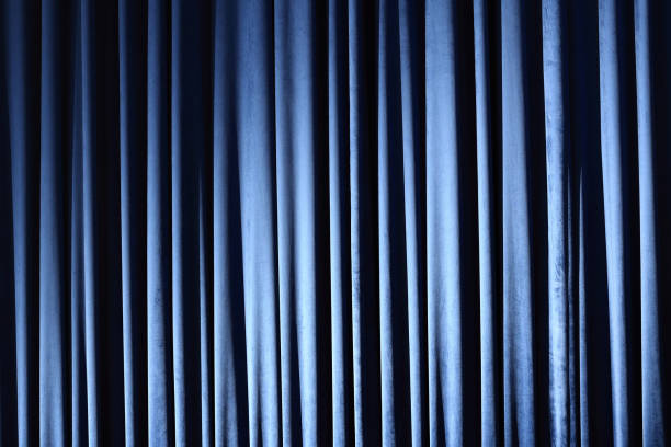 istock Blue Stage curtain wallpaper background 1487467977
