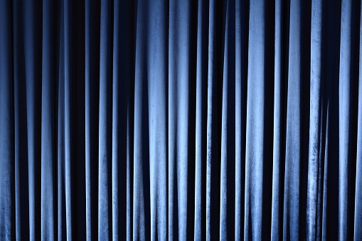 Blue Stage curtain wallpaper background