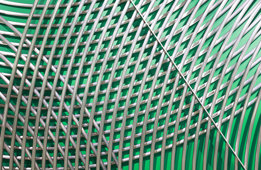 Background of a cage made of metal rods