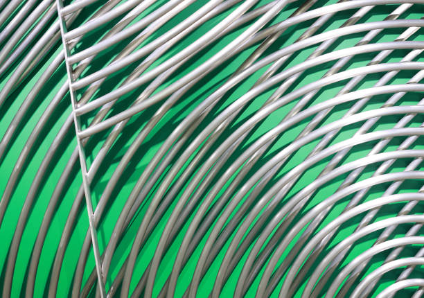 istock Fence made of steel pipes 1487468084