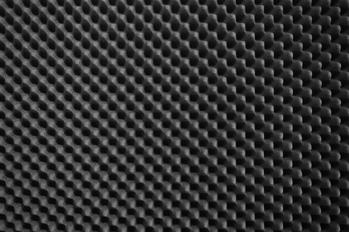 Wall in an anechoic chamber of a recording studio or a radio, perfect for backgrounds.