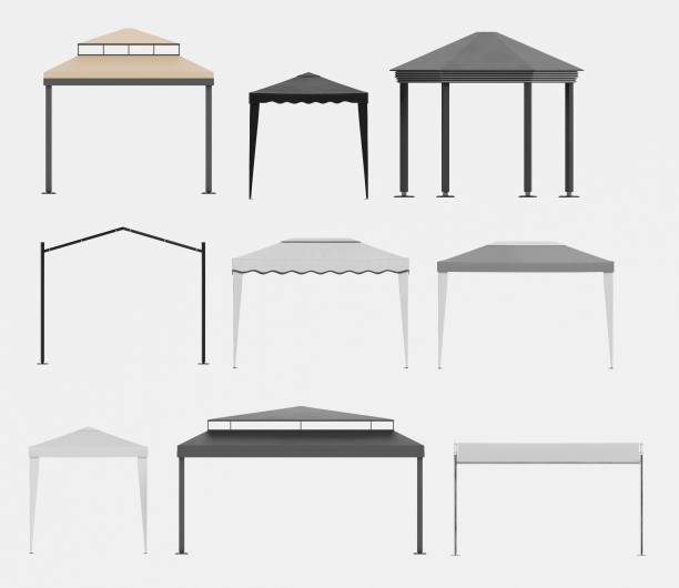 istock Realistic 3D Render of Gazebos 1487471074