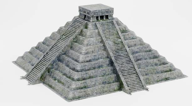 istock Realistic 3D Render of Mayan Pyramid 1487471166