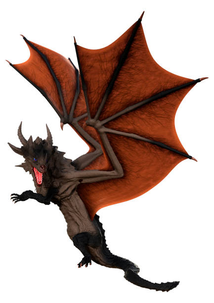 istock 3D Rendering Fairy Tale Dragon on White 1487474035