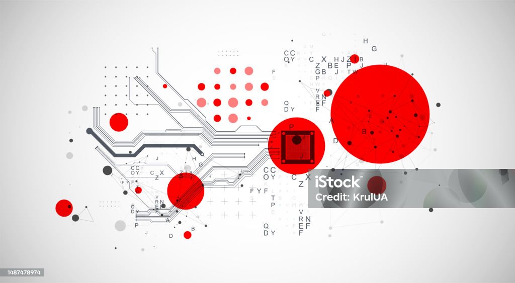 Topic Cpu Abstract Background On Technological And Scientific Topics Cpu Concept ...