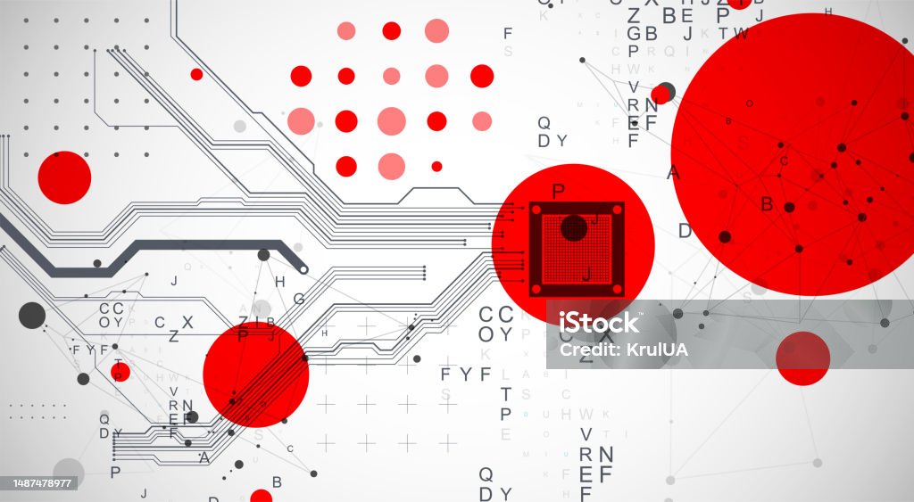 Topic Cpu Abstract Background On Technological And Scientific Topics Cpu Concept ...
