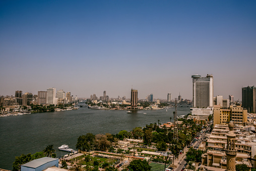 Nile River Buildings In Alexandria, Egypt