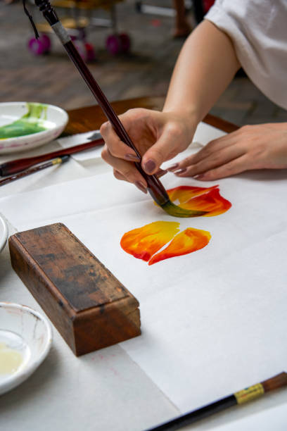 istock An artist painter is creating traditional Chinese paintings 1487492201