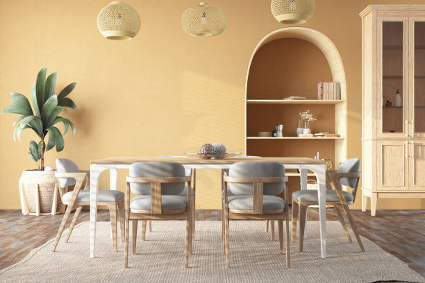 istock Scandinavian Domestic Dining Room Interior 1487492533