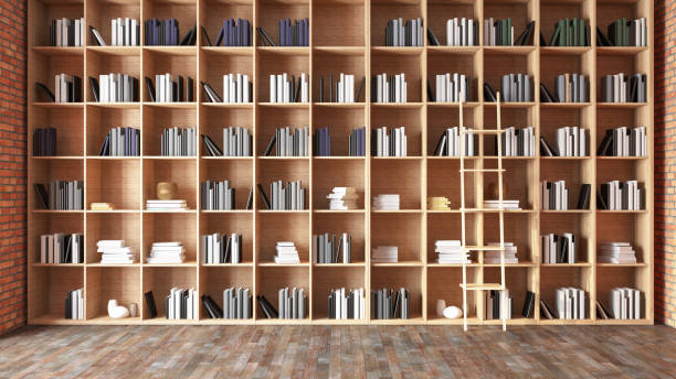 istock Library Concept Bookshelf Full of Books 1487493383