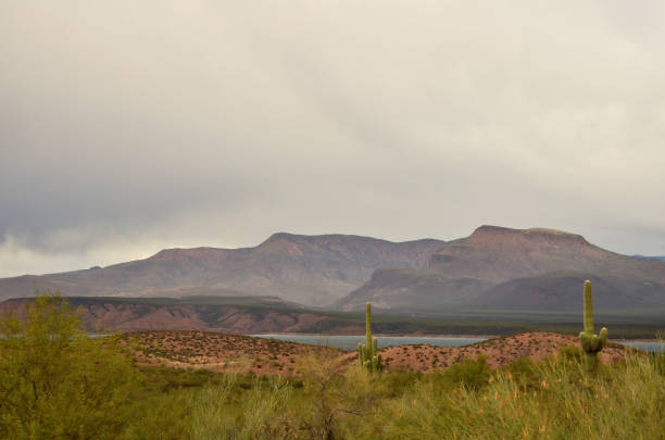 istock Cloudy day Roosevelt Lake Arizona 1487503453
