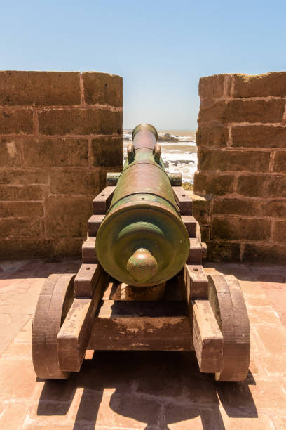 istock Old Cannon on defensive walls 1487504242