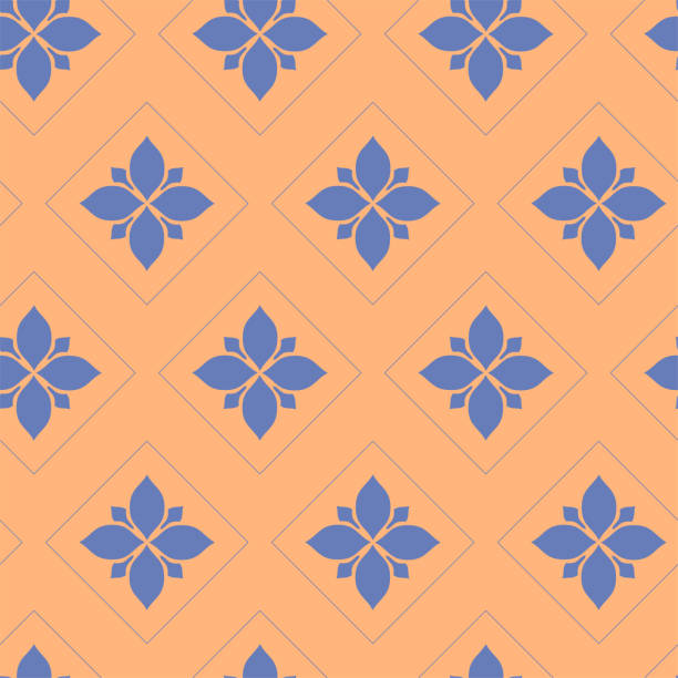 ilustrações de stock, clip art, desenhos animados e ícones de vector. seamless mediterranean geometric pattern in patchwork style. talavera template. portuguese azulejo. turkish decoration. moroccan mosaic. spanish porcelain. ceramic dishes, folk ornament. - traditional dancing ballet dancing classical style