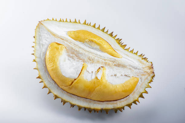 istock Close-up of an opened ripe durian pulp 1487509637