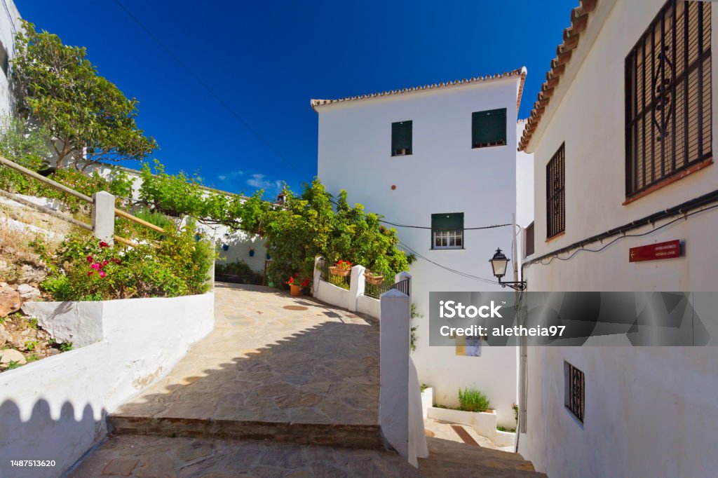 Casares white village, Andalusia, Spain Andalucian Sierra Nevada Stock Photo
