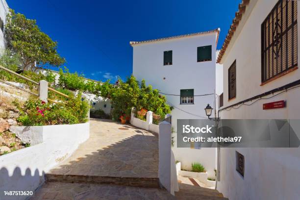 Casares White Village Andalusia Spain Stock Photo - Download Image Now - Andalucian Sierra Nevada, Andalusia, Architecture