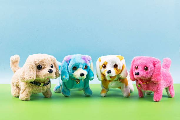Four toy puppies