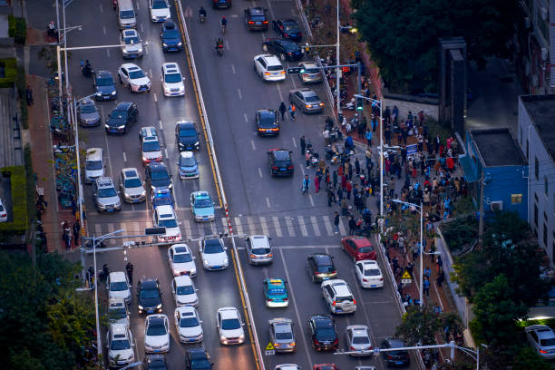 istock Congestion caused by school leaving in the city 1487522076