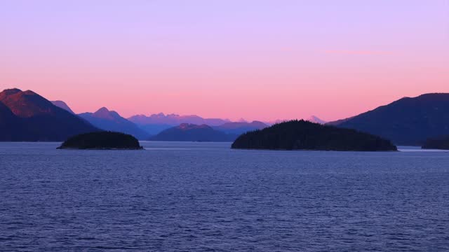 Cruise to Alaska, Inside Passage coastal route with scenic landscapes fjords and views
