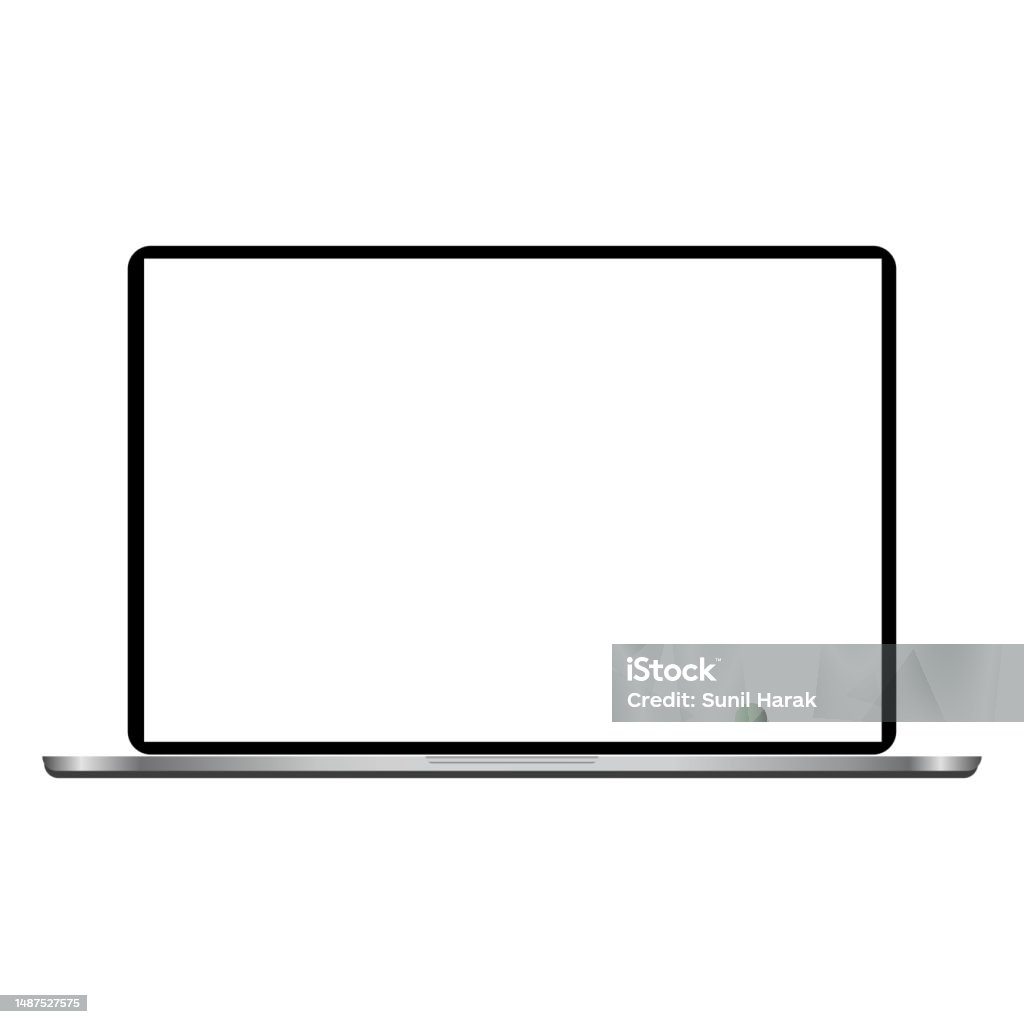 Empty Screen Vector Empty Screen Laptop Vector Stock Illustration - Download Image Now ...