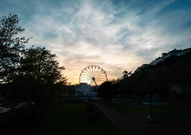 istock Big Wheel in Torquay at sunset 1487532570