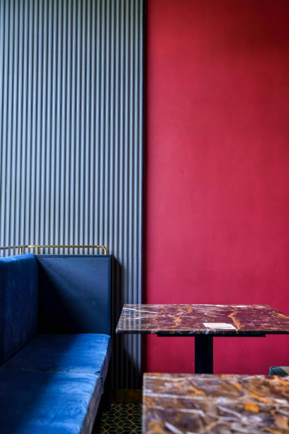 istock The wall design of a dining room with collision style 1487534396