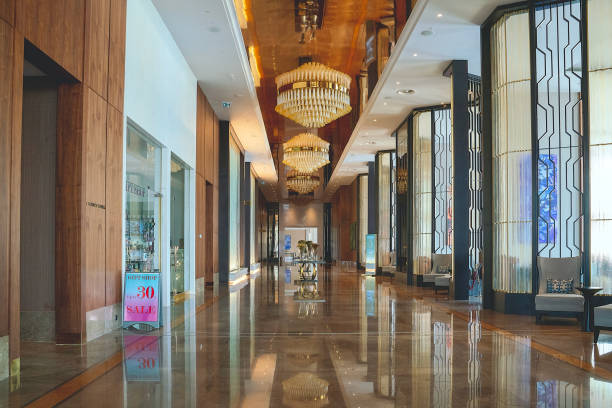 istock Luxury hotel entrance hall 1487543789