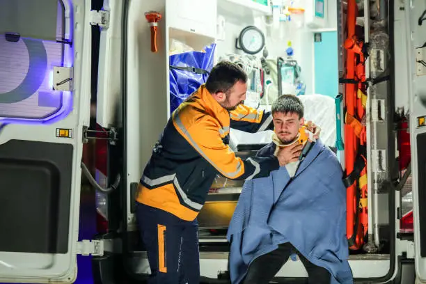 Photo of First Aid Team Intervene in Ambulance, Health and Life Insurance, Ambulance and Health Worker