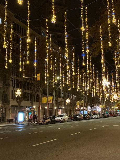 istock Spain - Barcelona - christmas street light 1487556589