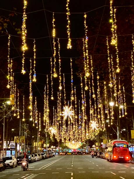 istock Spain - Barcelona-  Christmas Lights in the downtown 1487558791