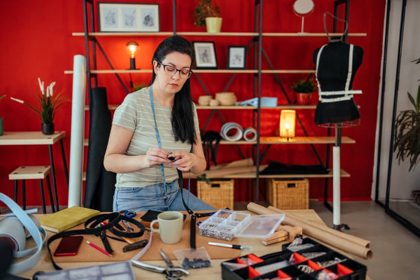 istock Woman working at the workshop 1487562315