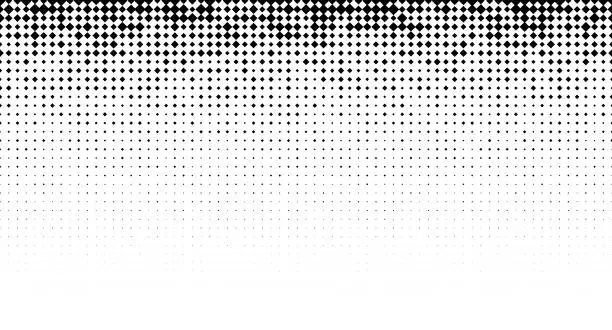 Vector illustration of Black gradient squares pattern