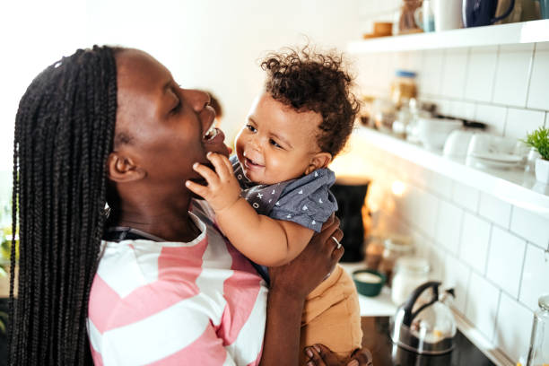 istock Love between mother and baby 1487581792