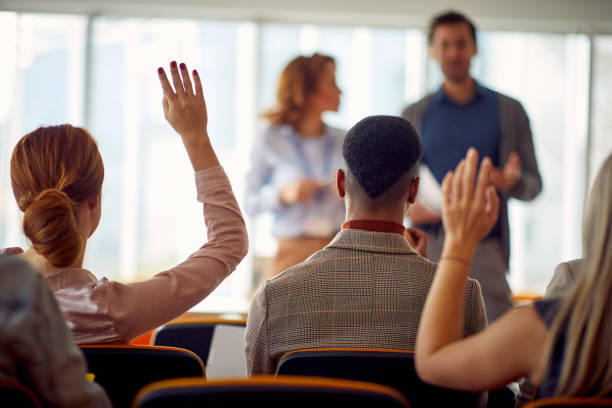 istock people learning at presentation in  the conference 1487581873