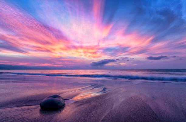istock Sunset Ocean Surreal Beach Landscape High Resolution 1487585062