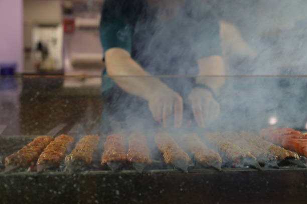 istock Turkish Adana Kebab On The Grill 1487585112