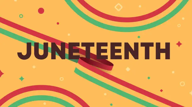 Vector illustration of Juneteenth Freedom Day Background