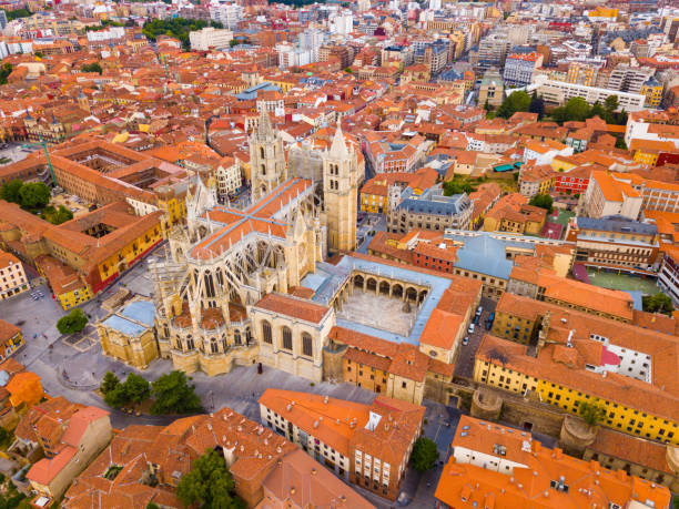 istock View from drone of Cathedral in Leon 1487595120