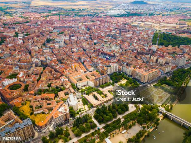 District Of Valladolid With Modern Apartment Buildings And River Stock Photo - Download Image Now