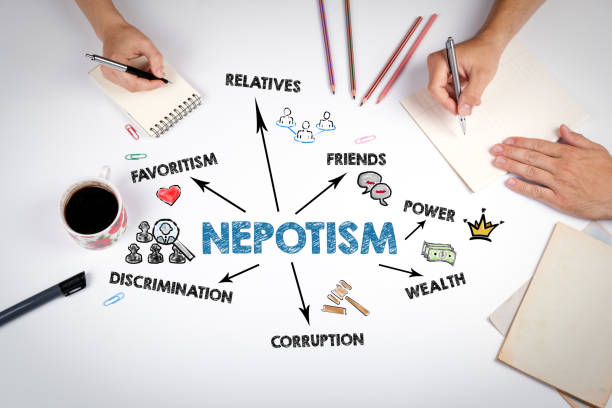 istock NEPOTISM Concept. The meeting at the white office table 1487614538