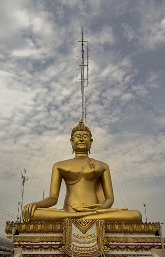 Nakhon Sawan, Thailand Apr 24, 2023 - The Sacred Buddha is named 