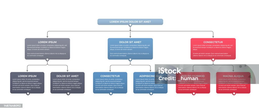 Flowchart With 3 Elements Stock Illustration - Download Image Now ...