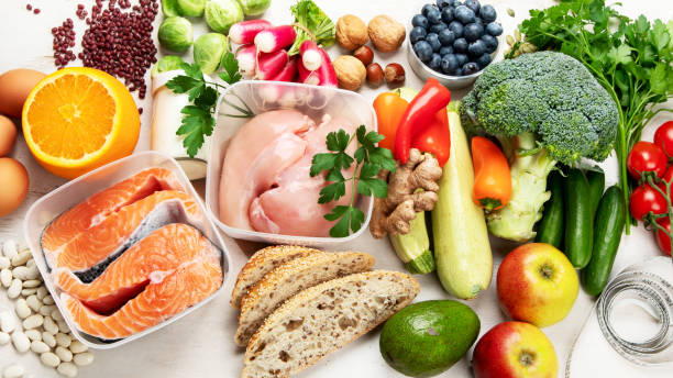 istock Healthy eating plan. Diet and meal planning. Top view. 1487651044