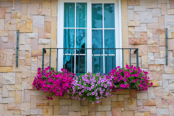 istock Antique window in the old town 1487664500